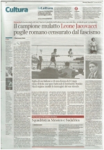 Il campione mulatto Leone Jacovacci pugile romano censurato dal fascismo